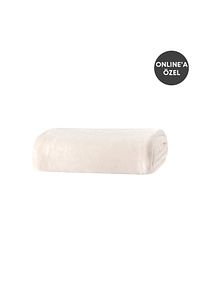 Olenna Wellsoft Tv Battaniyesi 140x190 - Ekru ürün fotoğrafı