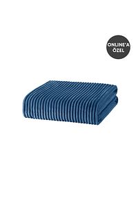 Holly Wellsoft Çift Kişilik Battaniye - Indigo ürün fotoğrafı