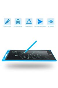 Writing Tablet Lcd 8,5 Inç Dijital Kalemli Çizim Yazı Tahtası Grafik Not Yazma Eğitim Tableti-mavi ürün fotoğrafı