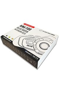 Kn6100 Motosiklet Kask Interkom Bluetooth Intercom Kulaklık Seti Mavi ürün fotoğrafı