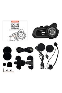 Kn2100 Kask Interkom Bluetooth Intercom Kulaklık Seti Siyah ürün fotoğrafı