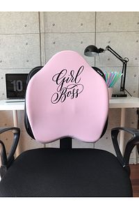 Officekup X-Large Visco Bel Destek Gamer Oyuncu Koltuk Yastığı- Pembe Girlboss ürün fotoğrafı