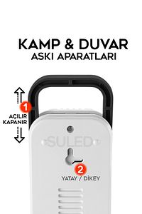 Sl-1024 69 Power Li Işıldak Çekmeli Ipli Fener Şarjlı Işıldak 2 Kademeli Aydınlatma Kamp El Feneri ürün fotoğrafı