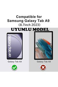 Samsung Galaxy Tab A9 8.7 inç Ekran Koruyucu Şeffaf Cam Nano Esnek Kırılmaz Ekran Camı Tam Uyumlu ürün fotoğrafı