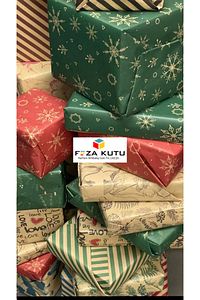 Paket Kağıdı Kraft Kağıt Ambalaj Kağıdı Hediye Kağıdı Yılbaşı Çeyiz Paketleme Kağıt 70x100 (10 ADET) ürün fotoğrafı