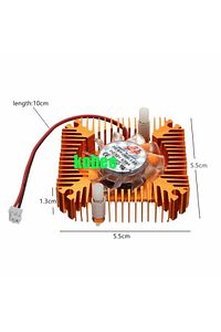 Alüminyum Fanlı Soğutucu 12v 3w-20w Led Işık Için Uyumlu ürün fotoğrafı