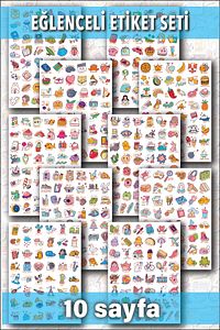 500 Adet Sticker - Planner, Ajanda Ve Günlükler Için Eğlenceli Etiket Kitabı - Sticker Book ürün fotoğrafı
