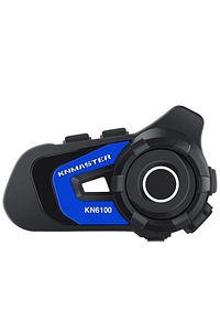 Kn6100 Motosiklet Kask Interkom Bluetooth Intercom Kulaklık Seti Mavi ürün fotoğrafı