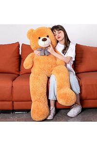 90 Cm Papyonlu Peluş Ayı - % 100 Yerli Pelüş Papyonlu Ayıcık ürün fotoğrafı