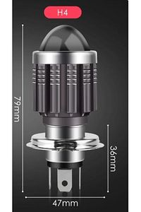 Far Ampulü Led Otomobil H4 Mercek Led Sarı-Beyaz (1 ADET) ürün fotoğrafı