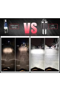 Far Ampulü Led Otomobil H4 Mercek Led Sarı-Beyaz (1 ADET) ürün fotoğrafı