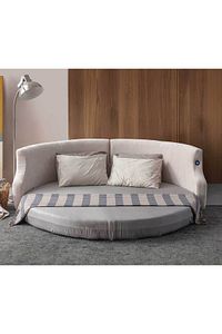 Letto Vip Akıllı Yuvarlak Yataklı Karyola Kanepe ürün fotoğrafı