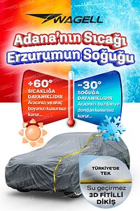 Fiat Tofaş Doğan Şahin Uyumlu Lüks Araba Brandası Miflonlu Branda Oto Çadır Örtü ürün fotoğrafı