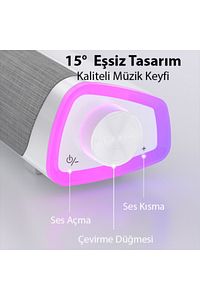 RGB Bas Soundbar Tv Ses Sistemi ve Bilgisayar Masaüstü Bluetooth Hoparlör Subwoofer ürün fotoğrafı