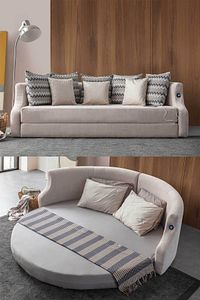 Letto Vip Akıllı Yuvarlak Yataklı Karyola Kanepe ürün fotoğrafı
