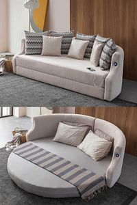 Letto Vip Akıllı Yuvarlak Yataklı Karyola Kanepe ürün fotoğrafı