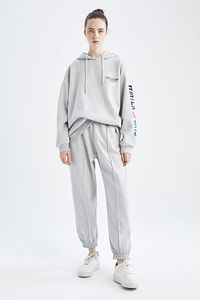 Fit Oversize Fit Kapüşonlu Içi Yumuşak Tüylü Sweatshirt ürün fotoğrafı