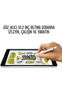 iPad 9. Nesil 64 GB 10.2" Wi-Fi Uzay Grisi Tablet (Apple Türkiye Garantili) ürün fotoğrafı