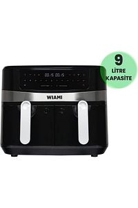 Wiami Air Fryer 9 Litre Siyah Çift Sepetli Akıllı Fritöz ürün fotoğrafı