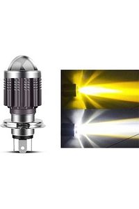 Far Ampulü Led Otomobil H4 Mercek Led Sarı-Beyaz (1 ADET) ürün fotoğrafı