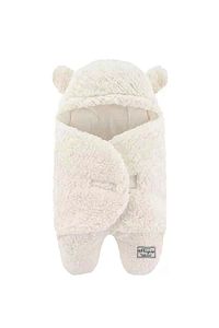 0-4 Ay Bebek Dış Kundak Uyku Tulumu Kıvırcık Wellsoft Peluş Kırık Beyaz ürün fotoğrafı