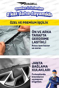 Fiat Tofaş Doğan Şahin Uyumlu Lüks Araba Brandası Miflonlu Branda Oto Çadır Örtü ürün fotoğrafı