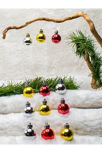 Yılbaşı Çam Ağacı 12li Cici Top 3cm ürün fotoğrafı