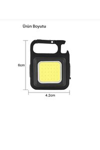 Mini Led Lamba Şarj Edilebilir Aydınlatma Kamp Avcılık Cep Boy El Feneri ürün fotoğrafı