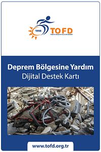 Deprem Bölgesine Yardım Dijital Destek Kartı ürün fotoğrafı