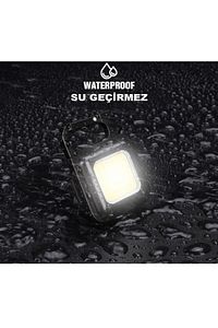 Mini Led Lamba Şarj Edilebilir Aydınlatma Kamp Avcılık Cep Boy El Feneri ürün fotoğrafı