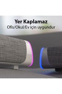 RGB Bas Soundbar Tv Ses Sistemi ve Bilgisayar Masaüstü Bluetooth Hoparlör Subwoofer ürün fotoğrafı