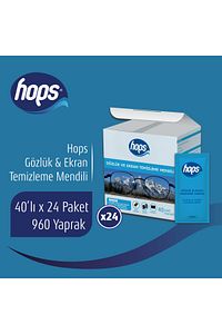 Gözlük ve Ekran Temizleme Mendili 40'lı (40 x 24Adet) - 960 Yaprak ürün fotoğrafı