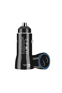 60w 2 Type-c Çıkışlı Araç Içi Çakmaklık Hızlı Şarj Başlığı uyumlu ürün fotoğrafı