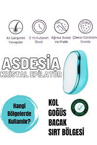 Crystal Eraser Epilasyon Aleti Tüy Silgisi Tüy Alıcı Fiziksel Kristal Epilatör Rose Gold Krom ürün fotoğrafı