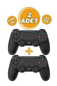 Ps 4 Joystick Tablet Telefon Pc Uyumlu Titreşimli Oyun Kolu 2 Adet ürün fotoğrafı