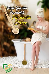 % 100 Doğal Kaktüs Kılı(Tampiko Otu) Vegan Ahşap Banyo Duş Vücut Fırçası ürün fotoğrafı