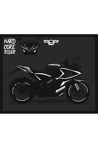 Rs200 Sticker Seti full Set Sticker Reflektörlü REFLEKTİF BEYAZ ürün fotoğrafı