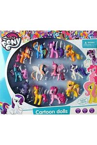Oyuncak 12 Li Set Figür Oyuncak Pony Ler My Little Pony Oyuncakları 12li ürün fotoğrafı