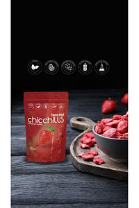 Dondurularak Kurutulmuş Çilek - Freeze Dried Çilek 15g X 5 ürün fotoğrafı
