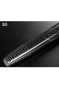 5D Ultra Parlak Karbon Fiber Folyo Film 30x100 cm Hava Kanallı Yapışkanlı Araç Kaplama Folyosu Siyah ürün fotoğrafı