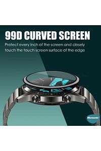 Huawei Watch GT4 46mm Tam Kaplayan Temperli Cam Full Ekran Koruyucu Siyah ürün fotoğrafı