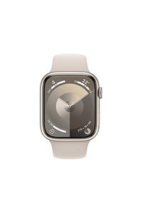 Watch Series 9 GPS MR963TU/A 45 mm Yıldız Işığı Alüminyum Kasa ve Yıldız Işığı Spor Kordon - S/M ürün fotoğrafı