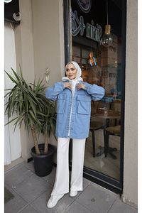 Kol Lastikli Kot Ceket ürün fotoğrafı