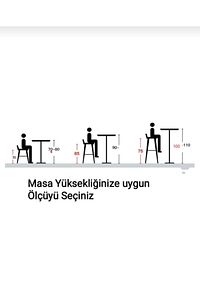 Montaj gerektirmez hazır Bar Sandalyesi 65 cm otum yüksekliği ürün fotoğrafı