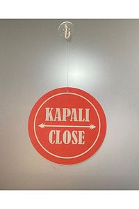 Açık-Kapalı (Open-Close) Kapı Tabelası ürün fotoğrafı