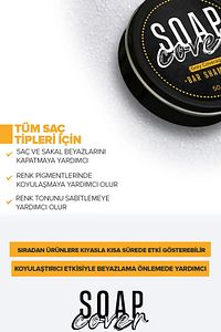 Saç Beyazlık Gidermeye Yardımcı Katı Şampuan 50g ürün fotoğrafı