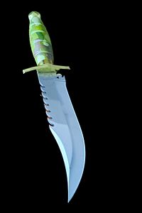 Outdoor Bıçak El Yapımı Dövme Çelik Bıçak Komando Rambo Kamp Av Bıçak Çakı Kılıflı (28 Cm) ürün fotoğrafı