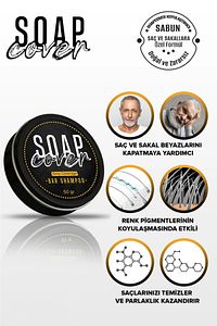 Saç Beyazlık Gidermeye Yardımcı Katı Şampuan 50g ürün fotoğrafı