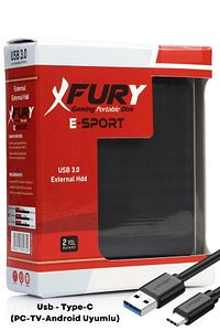 E-sport 320 Gb Harici Disk - Taşınabilir Disk - Taşınabilir Harddisk- Type-c (PC-TV-ANDROİD UYUMLU) ürün fotoğrafı