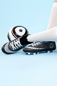 Crow Siyah-Beyaz Mercury Bilekli Çoraplı Krampon Futbol Ayakkabısı ürün fotoğrafı